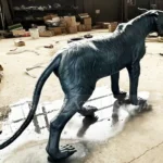 Lightbox Antique Bronze Tiger Statue