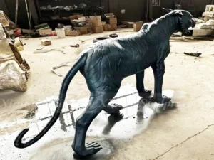 Lightbox Antique Bronze Tiger Statue