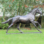 large bronze horse sculpture