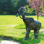 elephant garden water feature