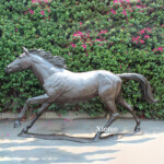 large bronze horse sculpture