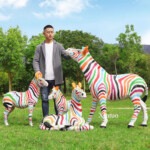 life size zebra statue