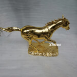 gold horse figurine