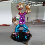 Chrome Popeye The Sailor Statue