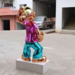 Chrome Popeye The Sailor Statue