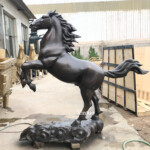 Jumping Horse Sculpture