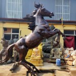 Jumping Horse Sculpture