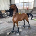 large horse garden statue