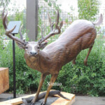 bronze deer garden sculptures