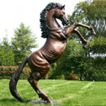 Jumping Horse Sculpture