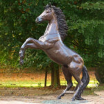 Jumping Horse Sculpture