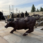 life size bull sculpture