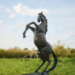 Bronze Horse Garden Statue