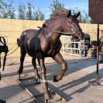 galloping horse sculpture