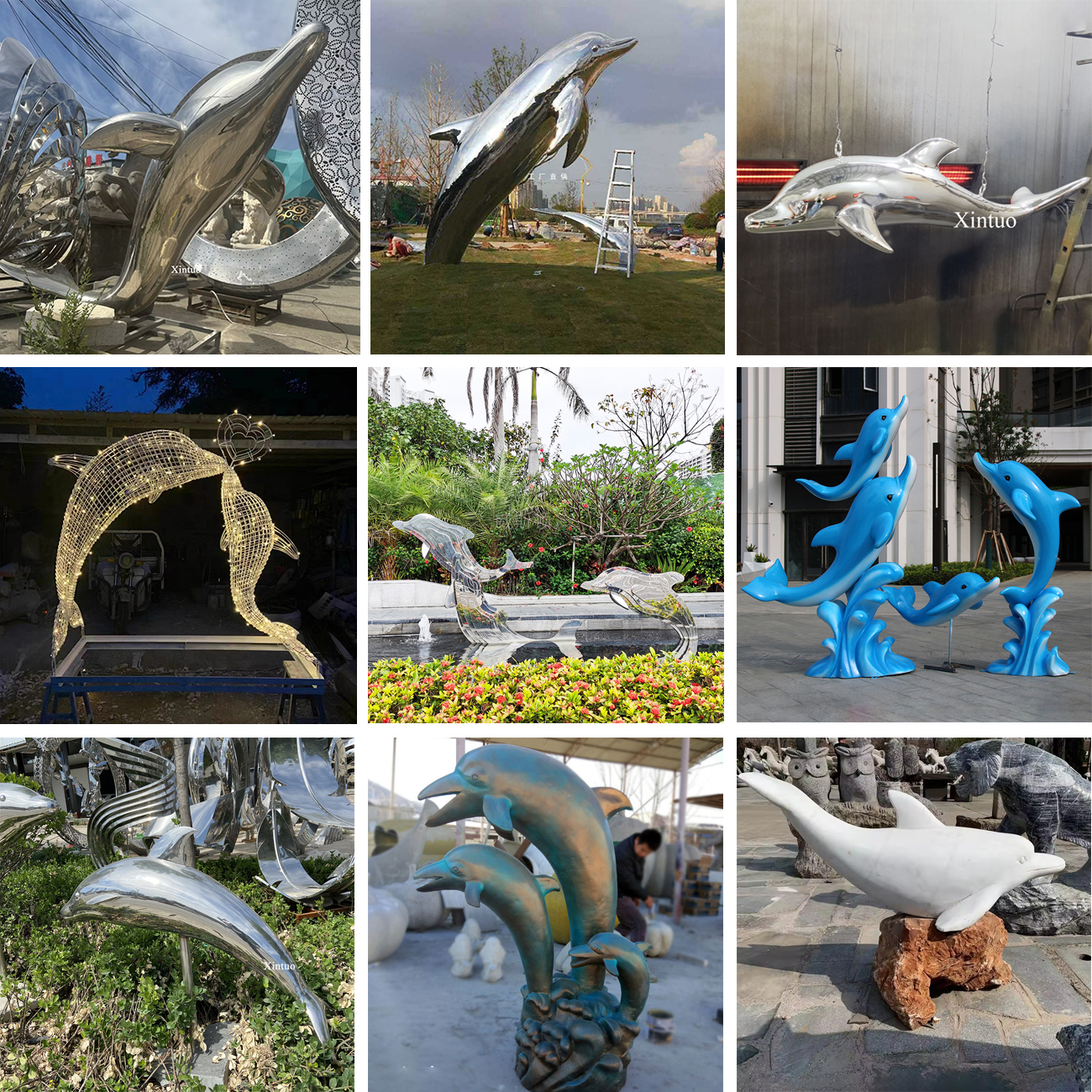 Large Outdoor Dolphin Statues