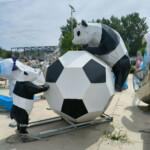 panda outdoor statue