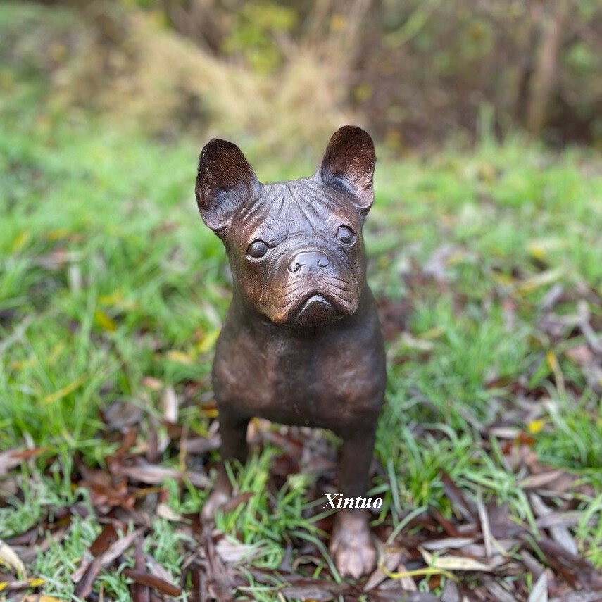 french bulldog statue for garden