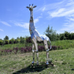 life size giraffe statue