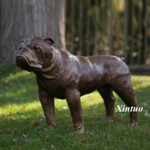 english bulldog statue outdoor