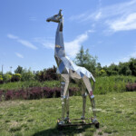 life size giraffe statue