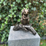 Bronze Squirrel Sculpture