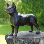 french bulldog statue for garden