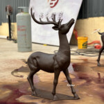 life size stag garden ornament