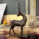 life size stag garden ornament