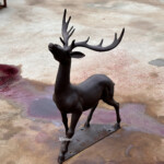 life size stag garden ornament