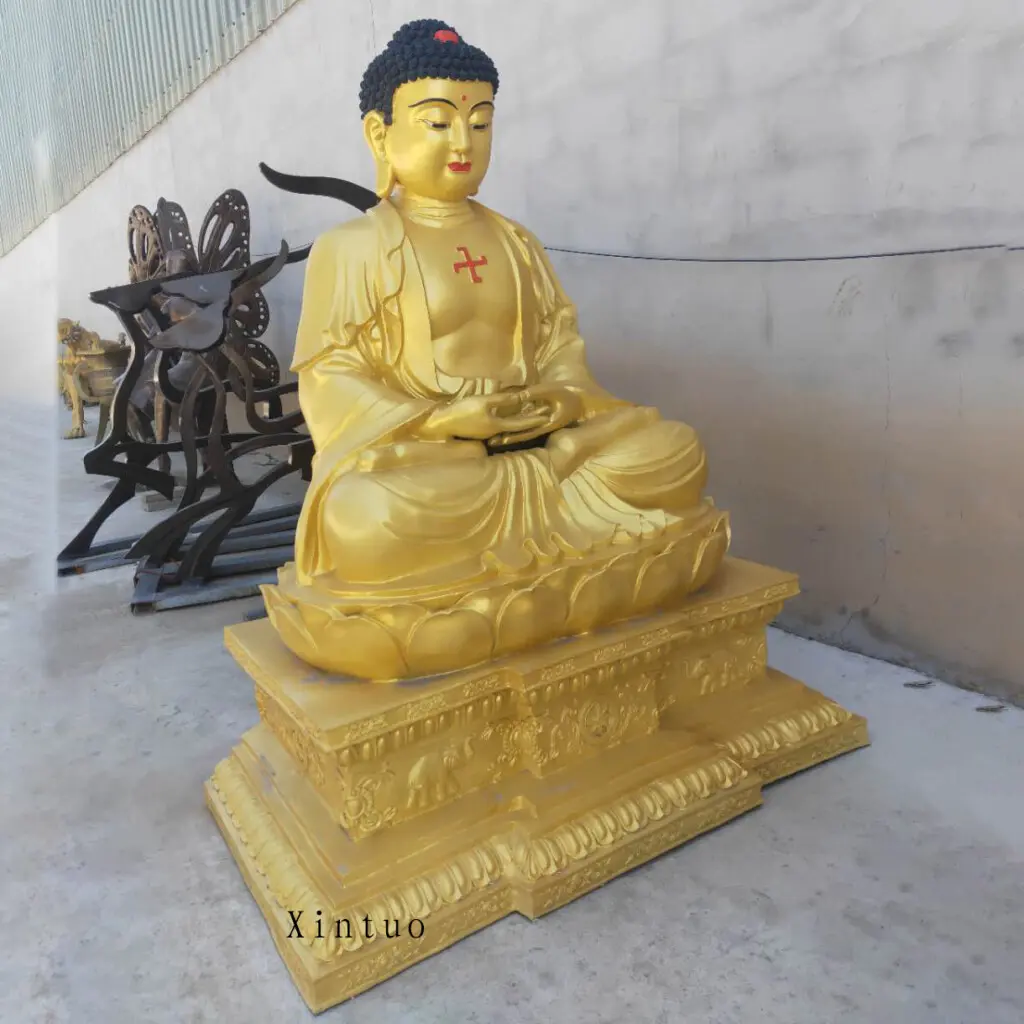 Large Bronze Buddha Statue