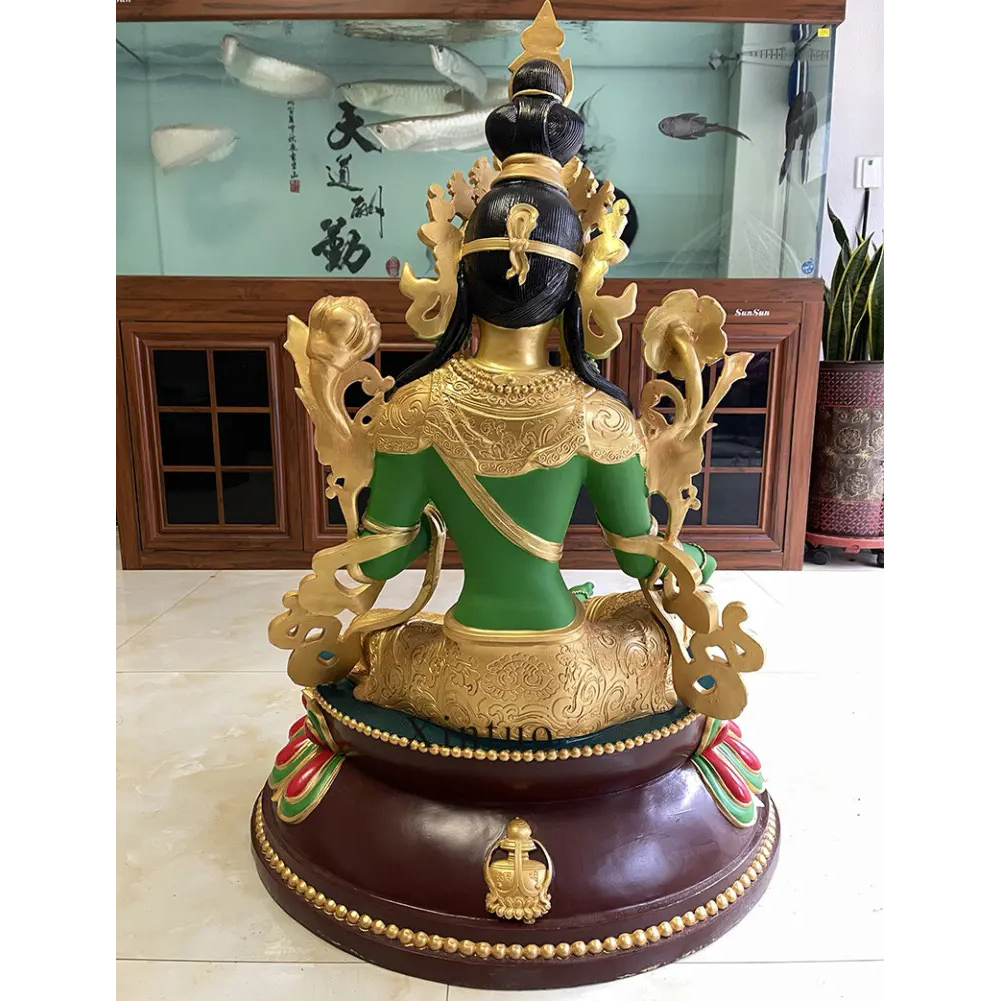 Green Tara Bronze Statue
