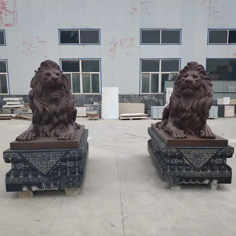 Lion Statue House Entrance