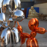 large balloon dog garden ornament