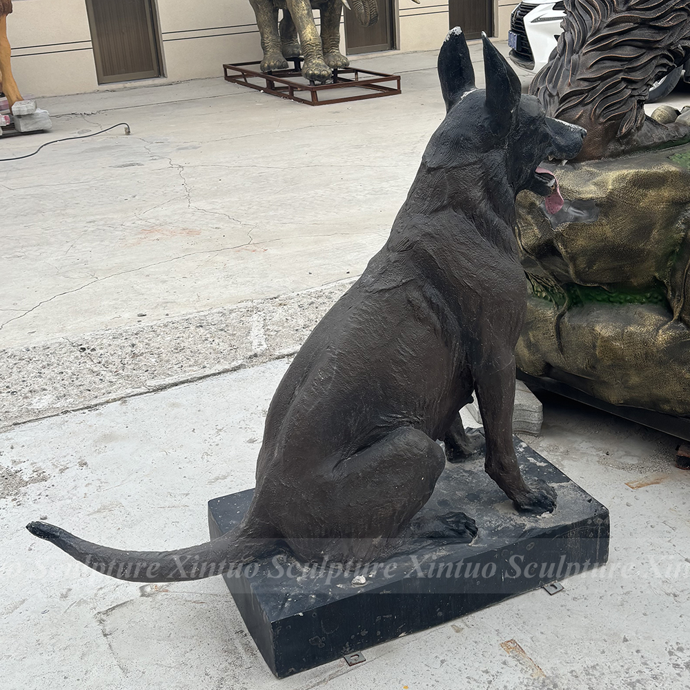 German Shepherd Yard Statue