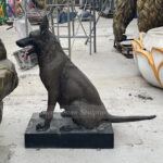 German Shepherd Yard Statue