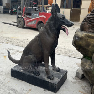 German Shepherd Yard Statue