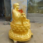 Laughing Gold Buddha Statue