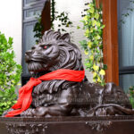lion statues