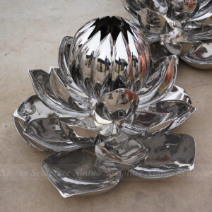 lotus flower garden sculpture