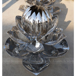 lotus flower garden sculpture