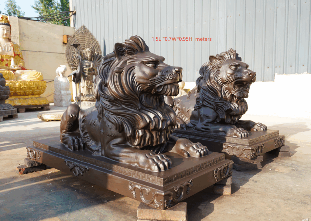 Lion Statue House Entrance