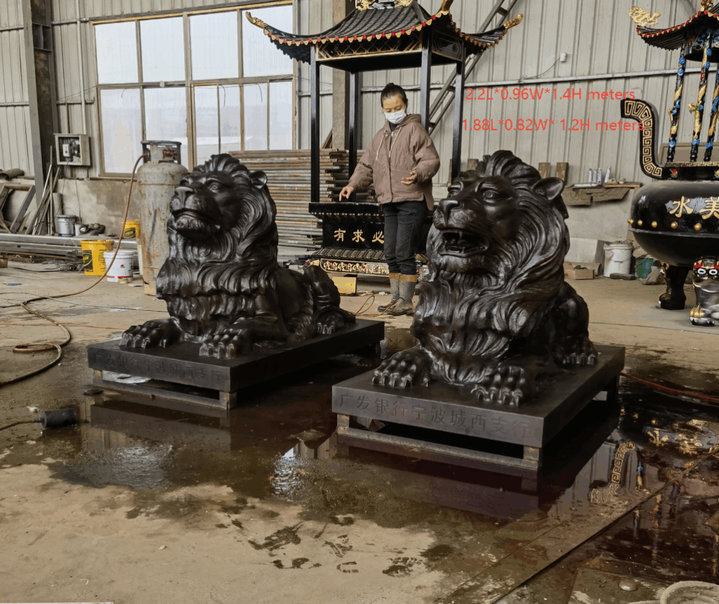 Lion Statue House Entrance