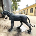 antique bronze tiger statue