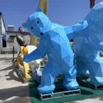 Geometric Bear Sculpture