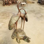 Crane on Turtle Statue