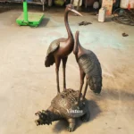 Crane on Turtle Statue