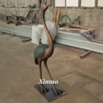 garden crane statues