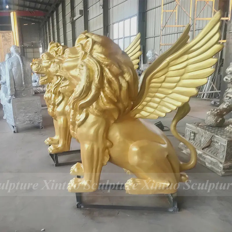 Winged Lion Sculpture