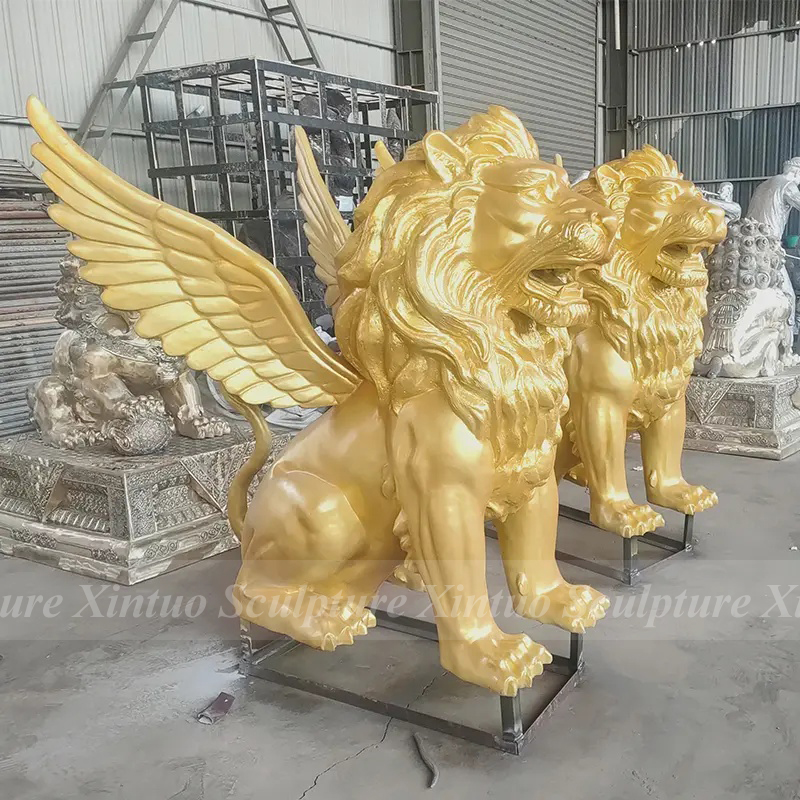Winged Lion Sculpture