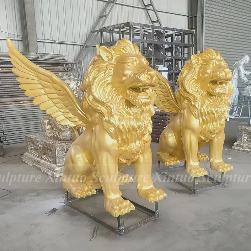 Winged Lion Sculpture